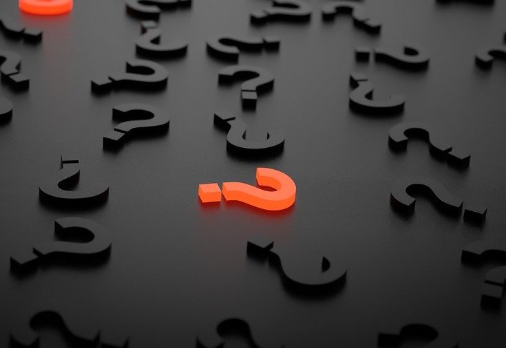Question marks. Lamarr Consulting can solve big problems